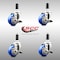 Service Caster 3 Inch 316SS Blue Poly Swivel 1 Inch Expanding Stem Caster Set Brake SCC SCC-SS316EX20S314-PPUB-BLUE-TLB-1-4 - alternate 4